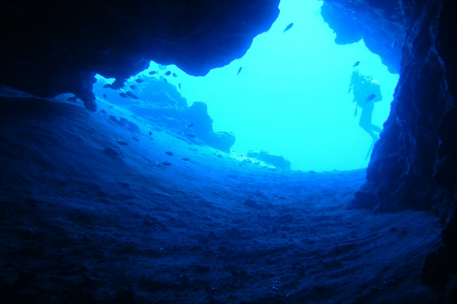 cave diving